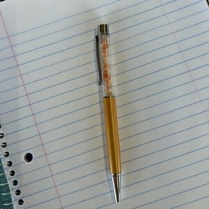 Gold Orange Sunstone Pen
